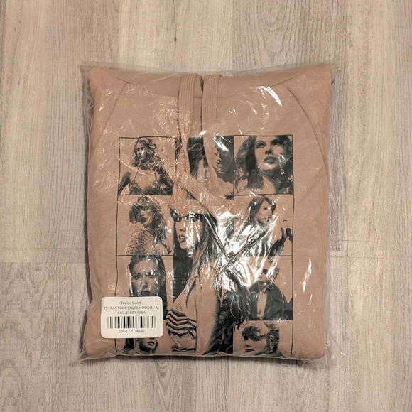 Taylor Swift Tops - taylor swift the eras tour taupe hoodie
